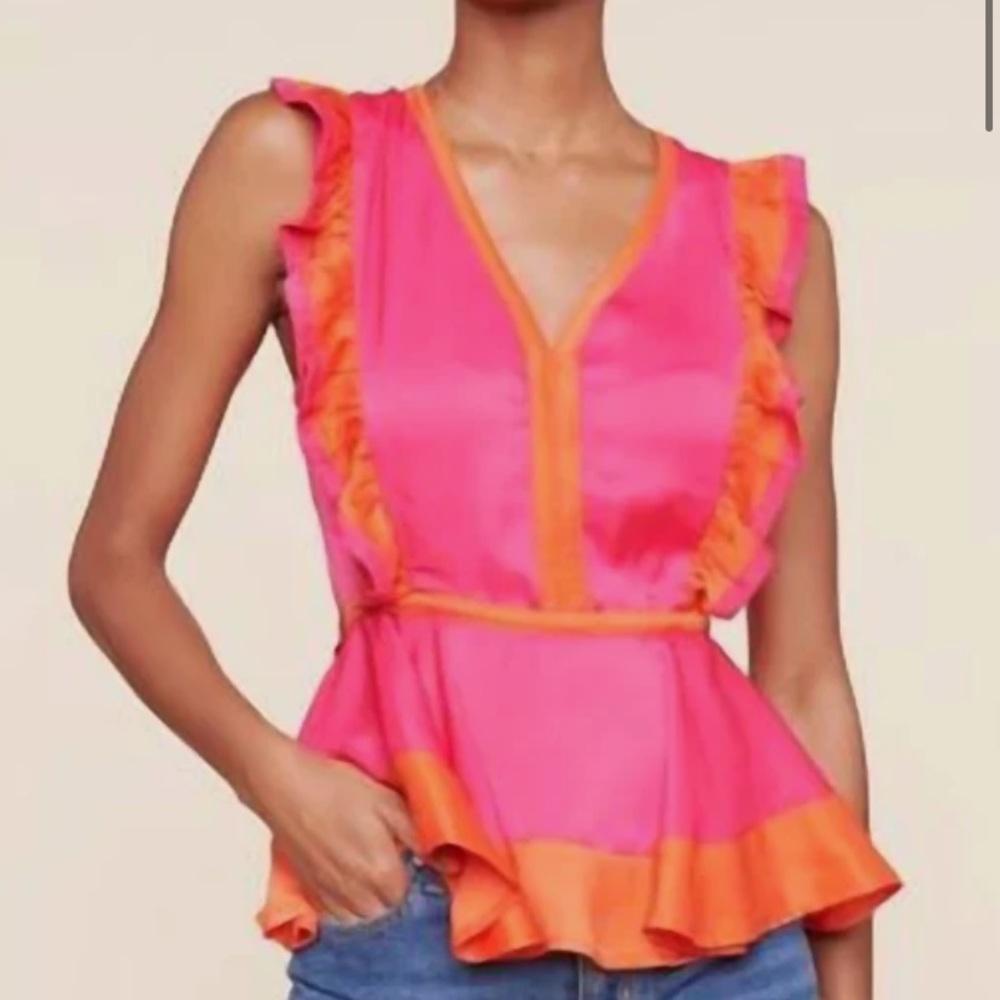 SUGARLIPS COLOR BLOCK SLEEVELESS TOP
